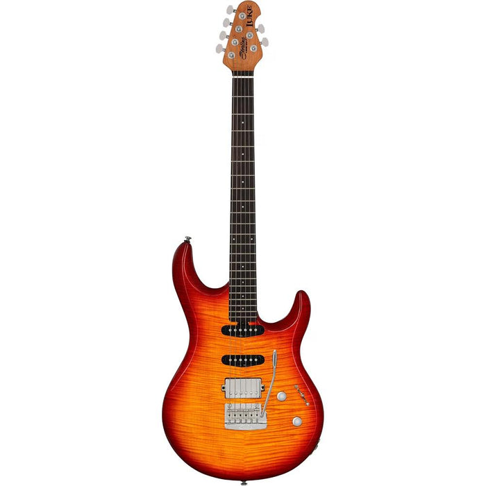 Sterling by Music Man LK100HSS-HB-R2 Luke LK100 HSS Electric Guitar - Heritage Cherry Burst