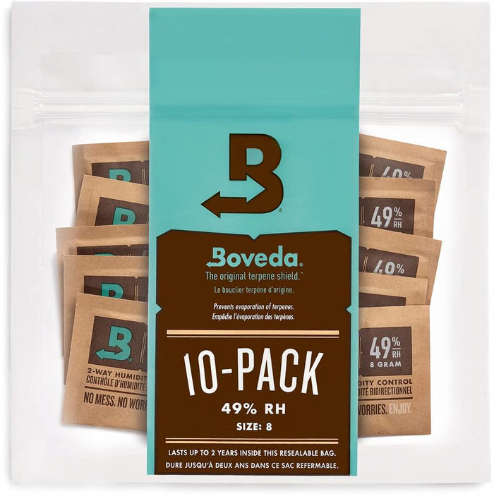Boveda B49-08-10P 49% RH Size-8 Humidity Packs - 10 Pack