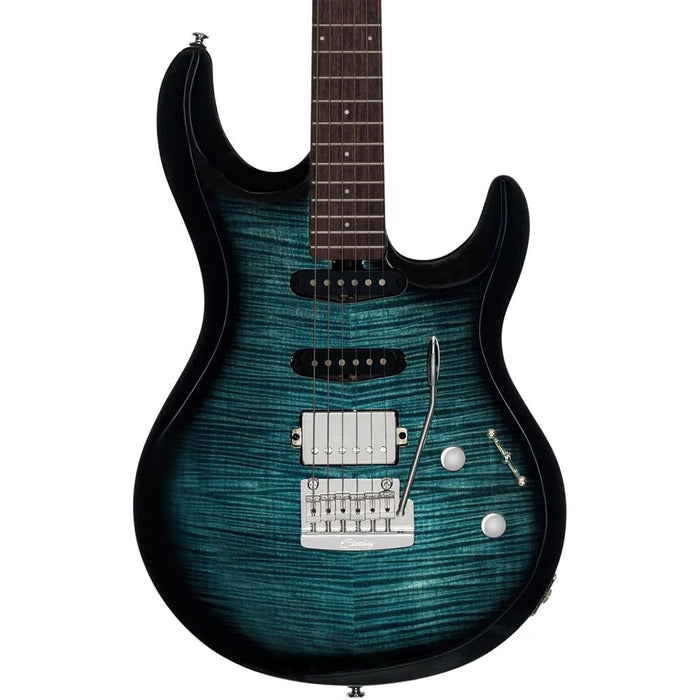 Sterling by Music Man LK100HSS-YUB-R2 Luke LK100 HSS Electric Guitar - Yucatan Blue