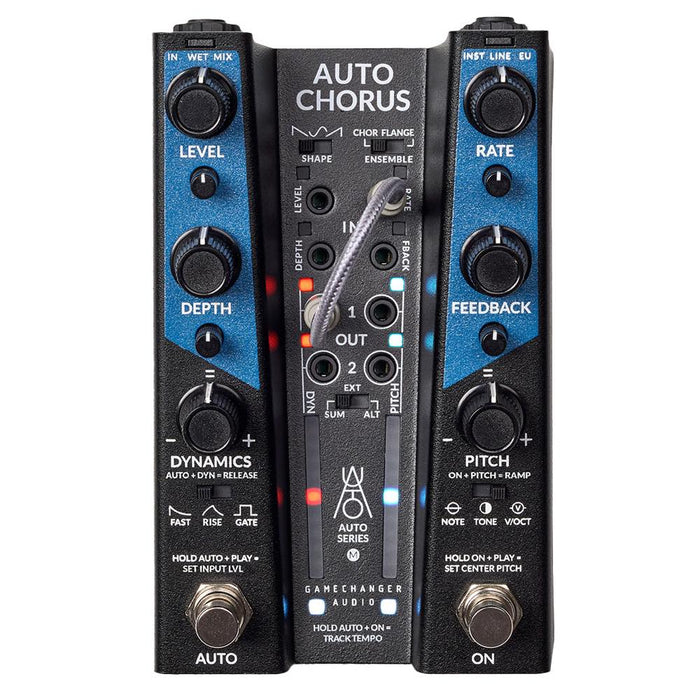 Gamechanger Audio AUTO CHORUS EuroRack Style Modulation Pedal (Chorus, Vibrato, Ensemble & Flanger)