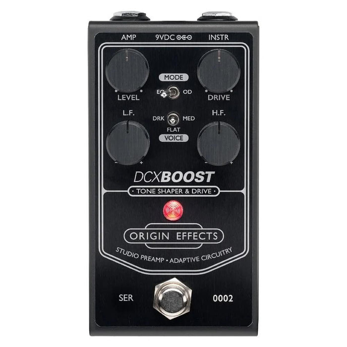 Origin Effects DCX BOOST (Black Edition) Tone Shaper & Overdrive w/ Adaptive Circuitry