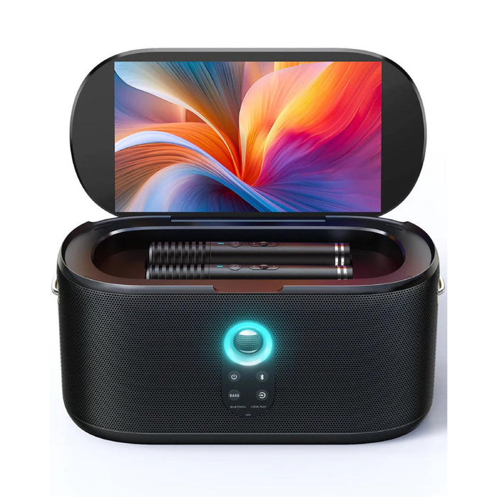 Ikarao Shell S1 Smart Karaoke Machine w/ 10" Touchscreen Display & 2x Wireless Microphones