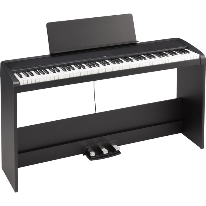KORG | B2 SP PROMO | Digital Piano Keyboard | w/ FREE AKG Headphones | w/ Built-in Speakers & Stand Pedals | Black