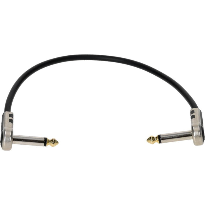 Klotz KPM015RR Pedal Patch Cable 1/4" TS Angled to Angled Gold Tip - 30cm