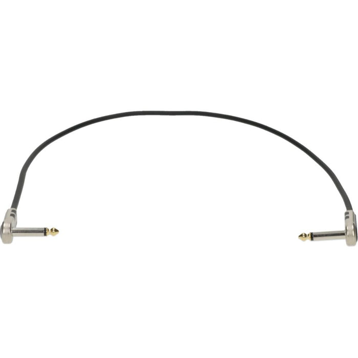 Klotz KPM015RR Pedal Patch Cable 1/4" TS Angled to Angled Gold Tip - 60cm