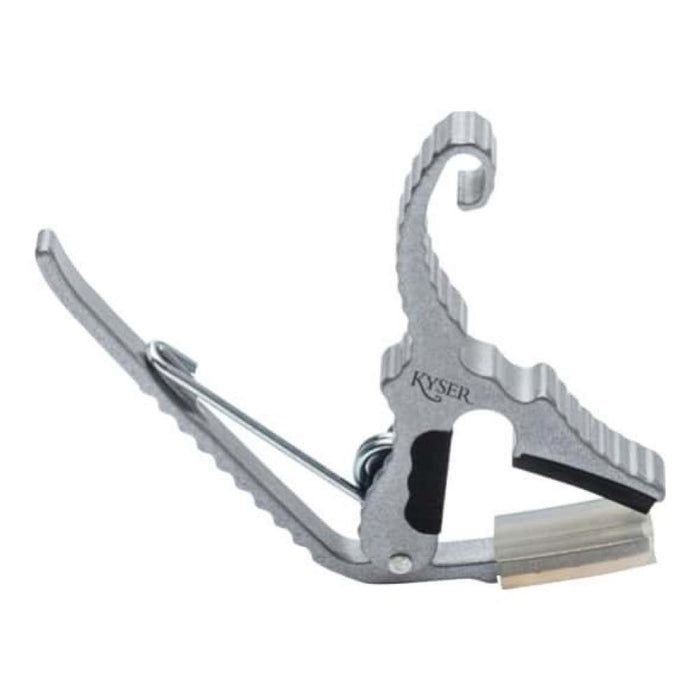 Kyser KG3SA Quick-Change Short Cut Partial Guitar Capo Silver