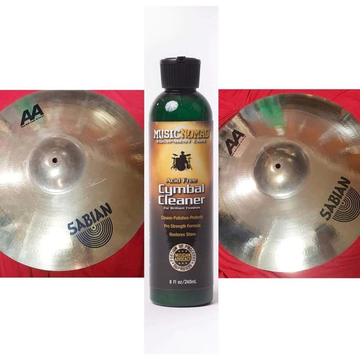 Music Nomad MN111 Music Cymbal Cleaner, Polisher, Protectant (Acid Free) 240ml