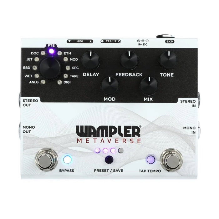 Wampler | METAVERSE | Stereo Delay Station w/ 11 Modes
