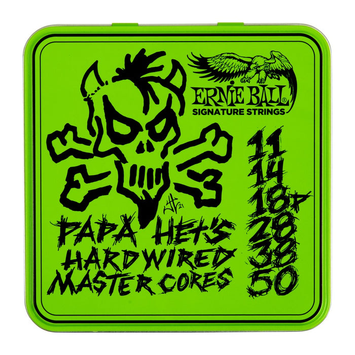 Ernie Ball | PAPA HET'S Hardwired Master Core Signature | ELECTRIC Guitar Strings | 11-50 | 3 Pack