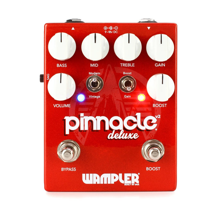 Wampler | Pinnacle Deluxe V2 | 'Brown' Overdrive Distortion w/ Boost & SAG control