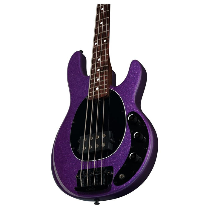 Sterling by Music Man RAYSS4-PSK-R2 StingRay Short Scale Electric Bass - Purple Sparkle