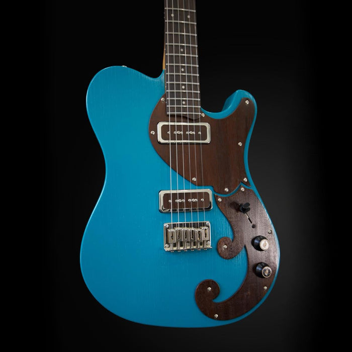 Solace Instruments NZ Southern Deluxe Torea Blue Swamp Ash w/ P90s