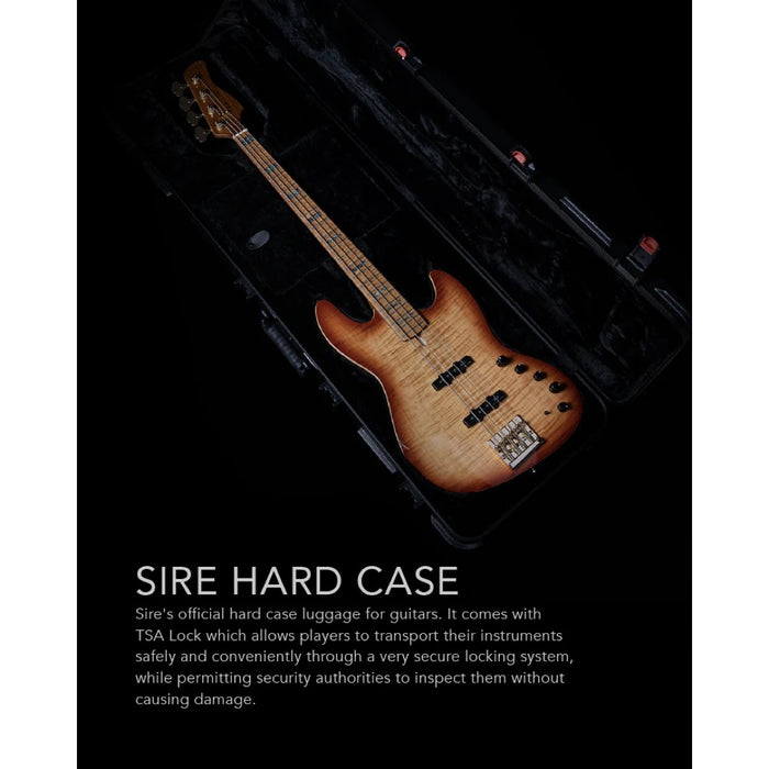 Sire | Marcus Miller | V10 DX | Swamp Ash & Solid Flame Maple Top | w/ Hipshot Gold Hardware & Premium Hard Case