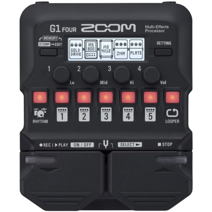 Zoom | G1 FOUR | Guitar Multi-Effects Processor Pedal
