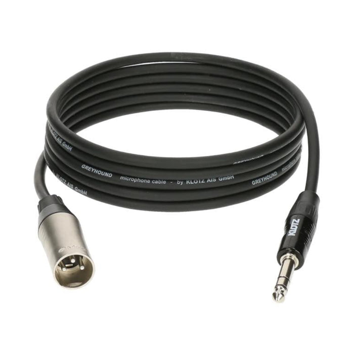Klotz GRG1MP0600 Greyhound XLR Male to 1/4" TRS Jack Balanced Cable 6M