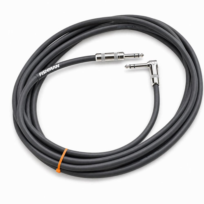 Fishman F00750 Cable, 15' Premium Stereo TRS Straight & Right Angle Plugs