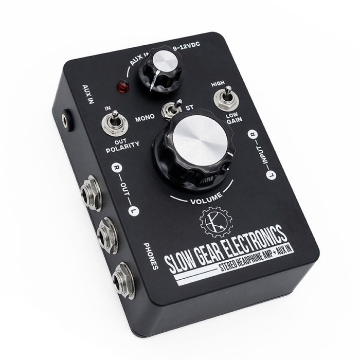 Slow Gear Electronics | Pedalboard IEM Headphone Amp | w/ Stereo AUX input
