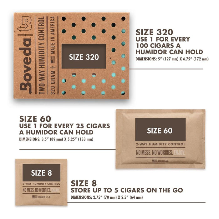 Boveda B72-60-4P 72% RH Case Seasoning Refill Packs - 4 Pack