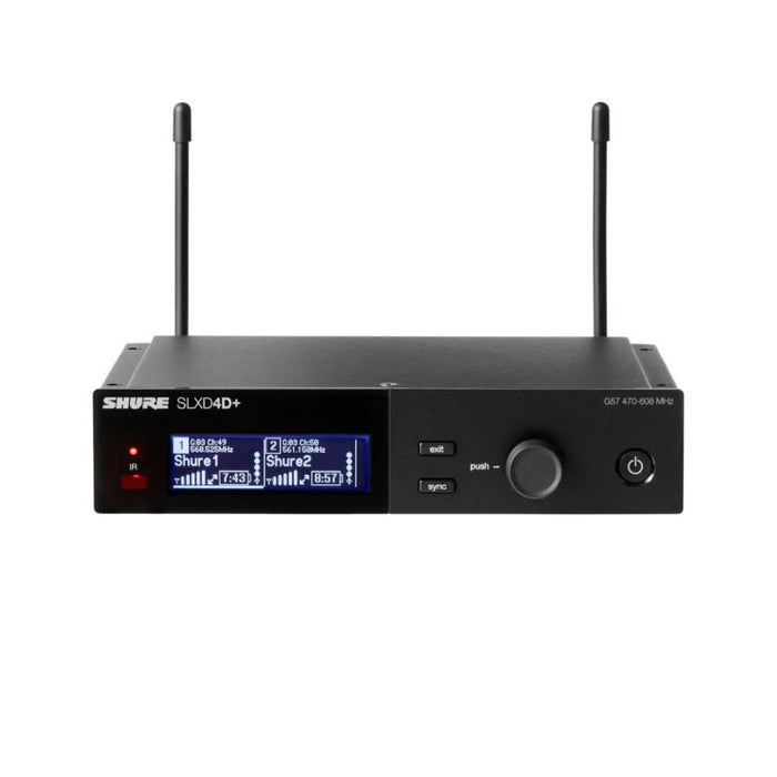 Shure SLXD24D+/B58 Dual Handheld Wireless System w/ 2x SLXD2+ Beta58 Transmitter (H58)