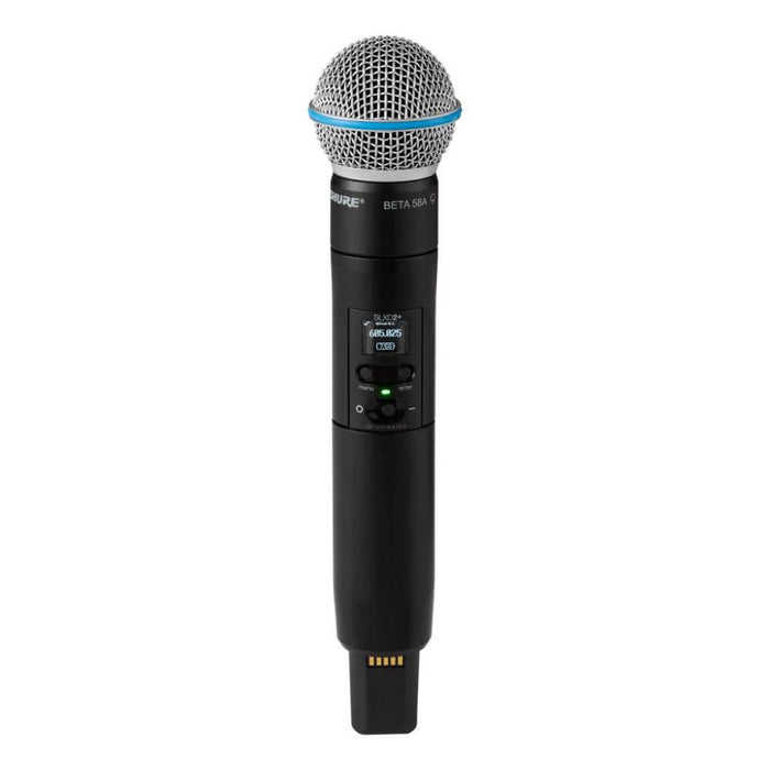 Shure SLXD24D+/B58 Dual Handheld Wireless System w/ 2x SLXD2+ Beta58 Transmitter (H58)