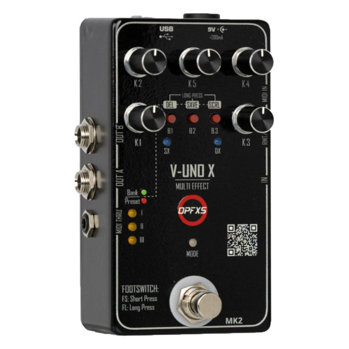 OPFXS V-UNO X MK2 Programmable Multi-Effect Guitar Pedal