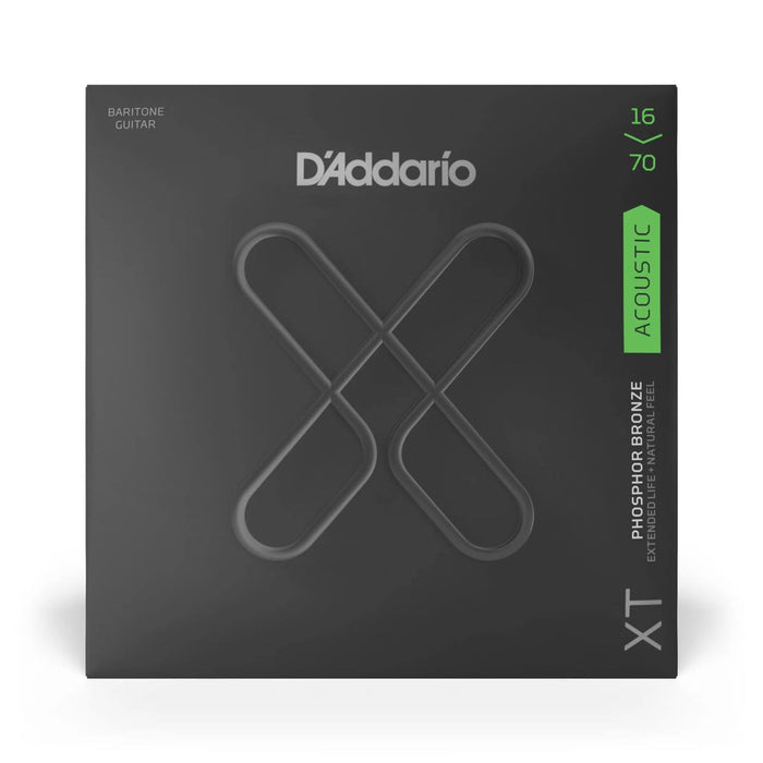 D'Addario XTAPB1670 XT Phosphor Bronze 16-70 Baritone Acoustic Guitar Strings