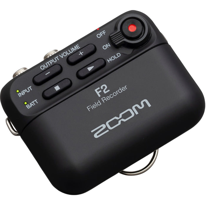 Zoom | F2 | 32-Bit Float Field Recorder w/ Lavalier Mic Pack | Black