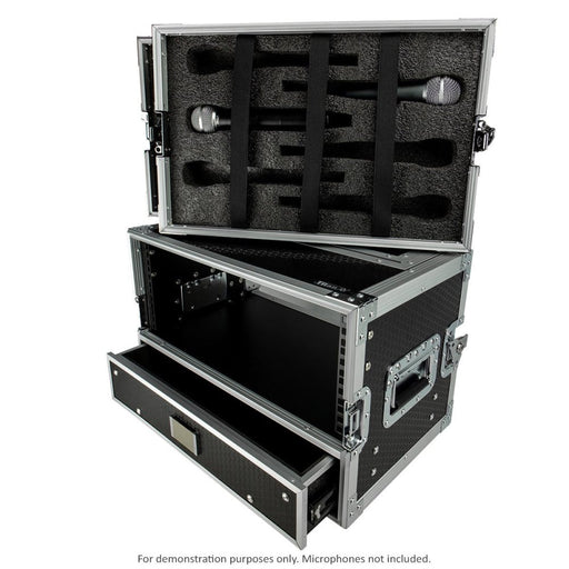 Titan AV | Wireless Microphone Rack Case | 4RU Rack, Drawer & Microphone Storage (TitanAV - WirelessMIC - Rack) - Gsus4