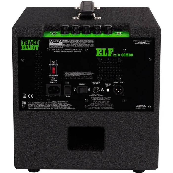 Trace Elliot ELF Series Ultra Compact Bass Amplifier Combo 200-Watt 1x10" (PVELFC110) - Gsus4