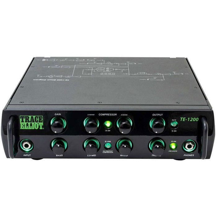 Trace Elliot TE Series Professional 1200-Watt Bass Amplifier Head (PVTE1200H) - Gsus4