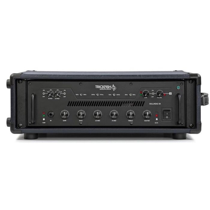 Trickfish | Bullhead 3K | Dual 1,500W Bass Amplifier Head | Two Independent Power Modules (Trickfish-Bullehad-3K-WITH-RACKCASE) - Gsus4