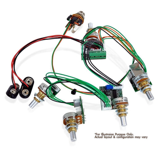 Trickfish FlexCore Preamp (Pre-Wired) Mike Pope Designed Onboard Bass Preamp - Layout 81 (500-FLEXCORE-81) - Gsus4