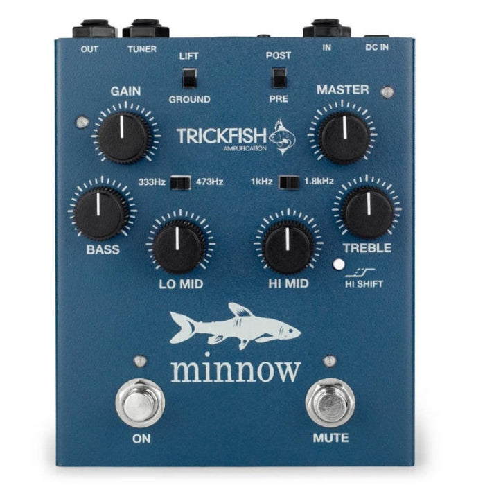 Trickfish | Minnow | Single Channel Bass Preamp & DI | w/ Bullhead EQ (Trickfish-Minnow) - Gsus4