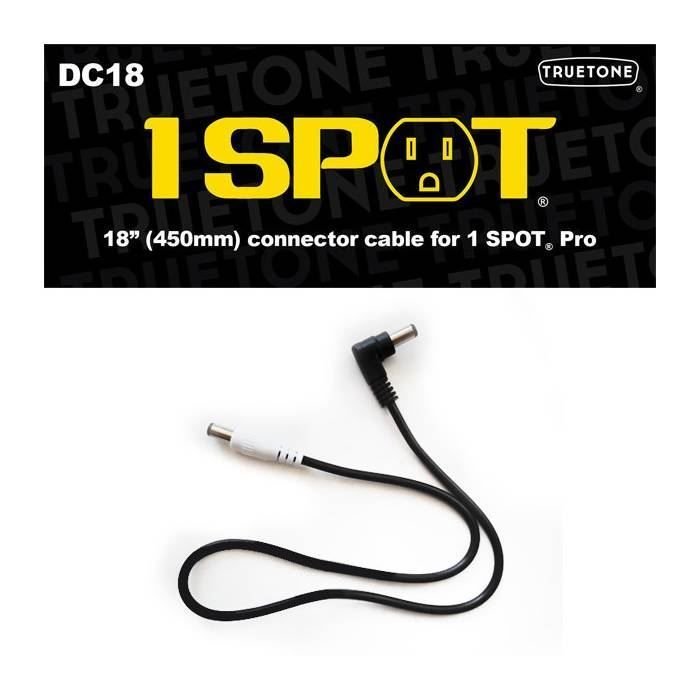 Truetone | 1 SPOT | DC18 | 18 inch DC Cable RA to Straight (DC18) - Gsus4