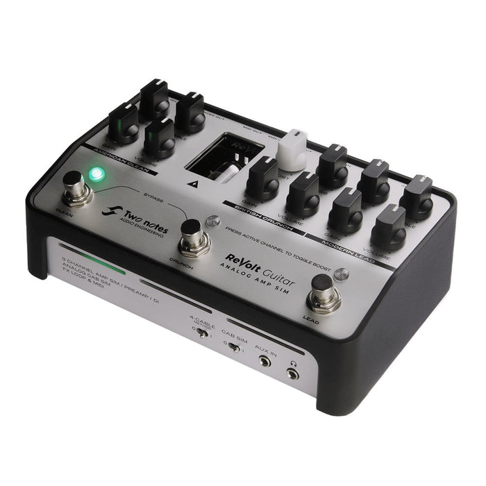 Two Notes | REVOLT Guitar | 3 Channel Guitar Amp Simulator w/ 12AX7 Tube & All Analog Signal Path (133005) - Gsus4