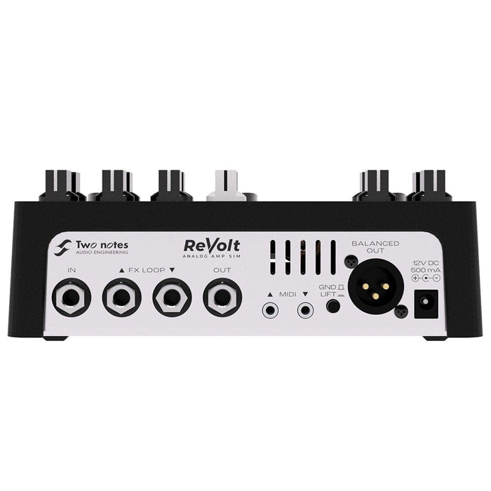 Two Notes | REVOLT Guitar | 3 Channel Guitar Amp Simulator w/ 12AX7 Tube & All Analog Signal Path (133005) - Gsus4