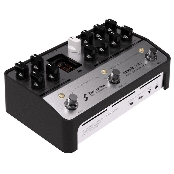 Two Notes | REVOLT Guitar | 3 Channel Guitar Amp Simulator w/ 12AX7 Tube & All Analog Signal Path (133005) - Gsus4
