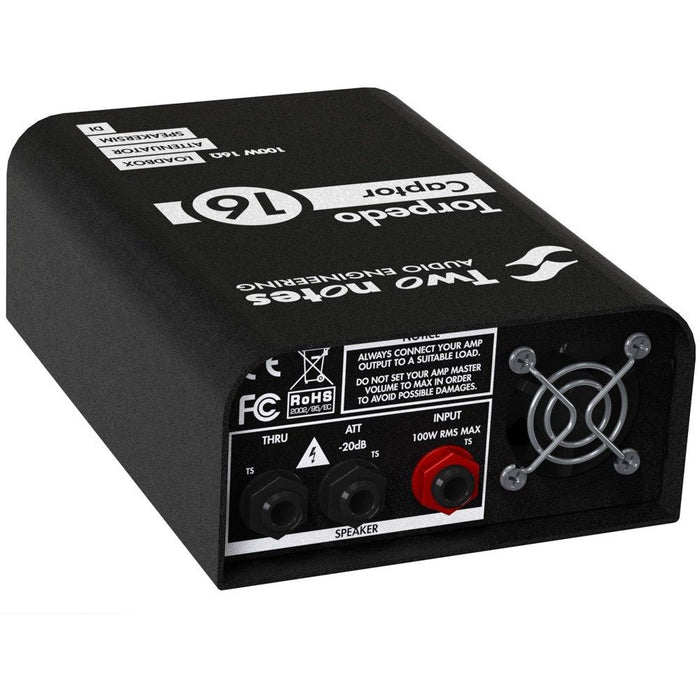 Two Notes | Torpedo Captor 16 | 16 Ohms | Compact Loadbox, Attenuator & Amp DI (133002) - Gsus4
