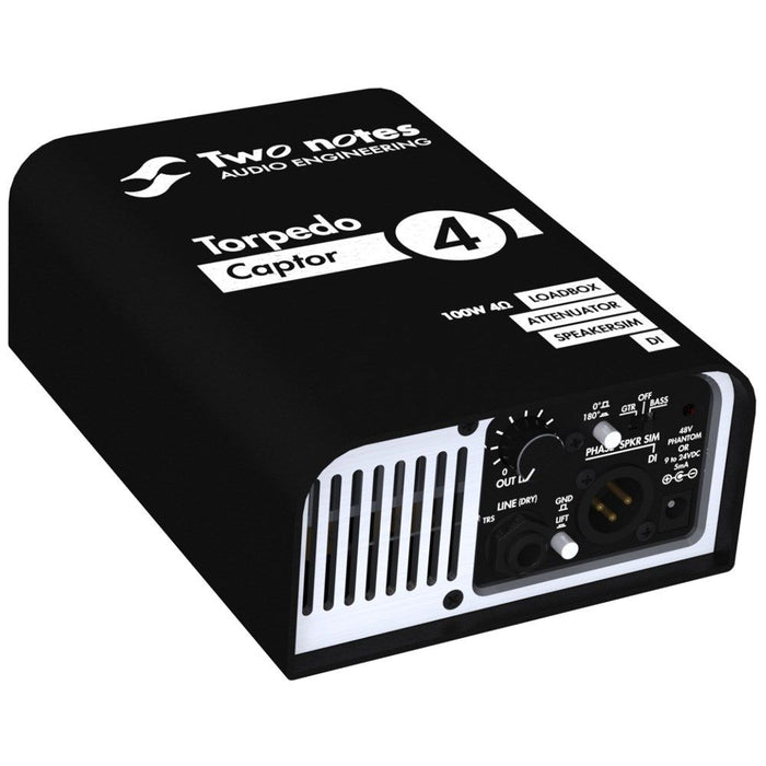 Two Notes | Torpedo Captor 4 | 4 Ohms | Compact Loadbox, Attenuator & Amp DI (133000) - Gsus4