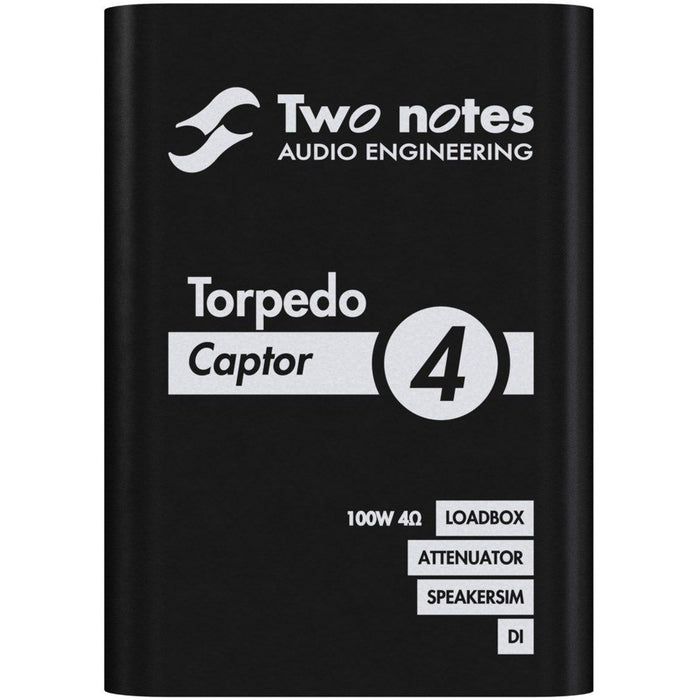 Two Notes | Torpedo Captor 4 | 4 Ohms | Compact Loadbox, Attenuator & Amp DI (133000) - Gsus4