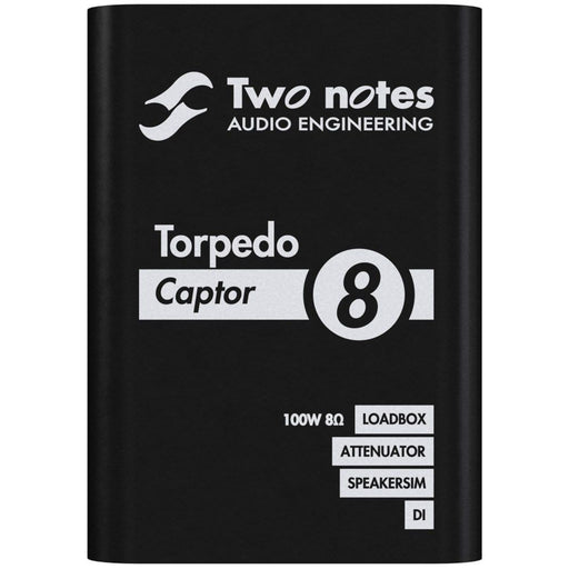 Two Notes | Torpedo Captor 8 | 8 Ohms | Compact Loadbox, Attenuator & Amp DI (133001) - Gsus4