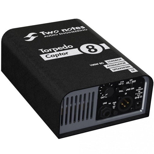 Two Notes | Torpedo Captor 8 | 8 Ohms | Compact Loadbox, Attenuator & Amp DI (133001) - Gsus4