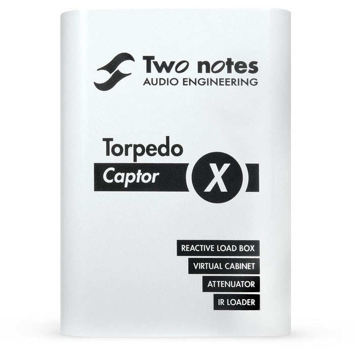Two Notes | Torpedo Captor X | 8 Ohms | Reactive Load Box, Virtual Cab Attenuator & IR Loader (133003) - Gsus4