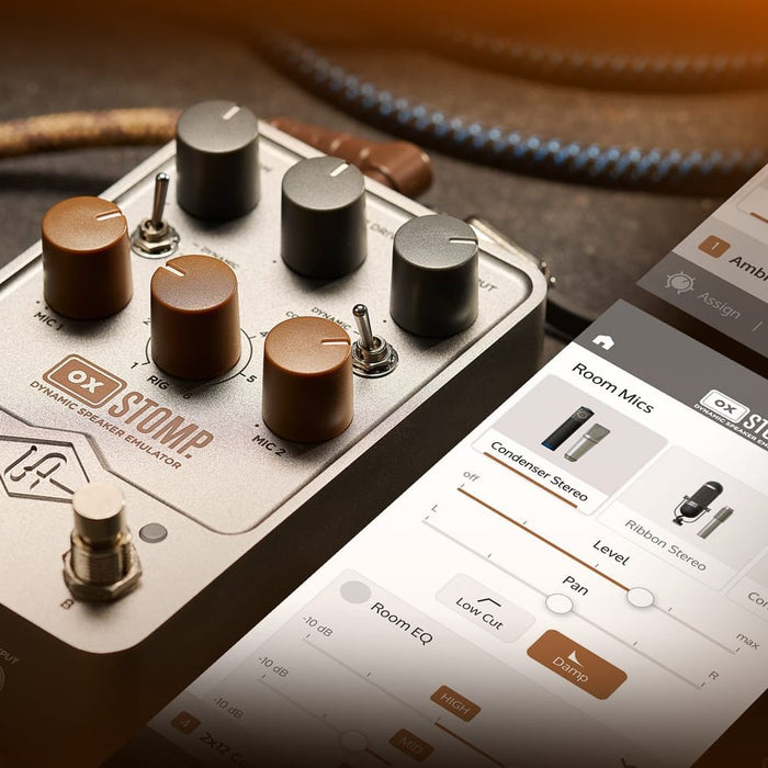 Universal Audio | OX Stomp | Stereo Guitar Cabinet Modeller | w/ Dynamic IR, 1176 Compression, Reverb,  Delay, EQ & More