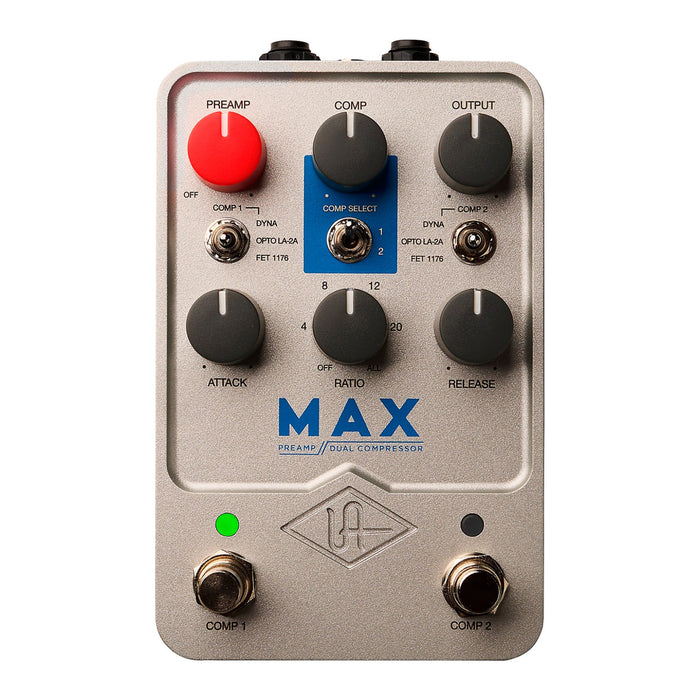 Universal Audio | UAFX MAX | 610 Preamp & Dual Compressor Pedal | w/ FREE 1x TourGear Design Cable