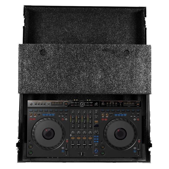 UDG Ultimat Flight Case for AlphaTheta DDJ - GRV6 w/ Laptop Shelf (Black) (63/F - U91104BL) - Gsus4