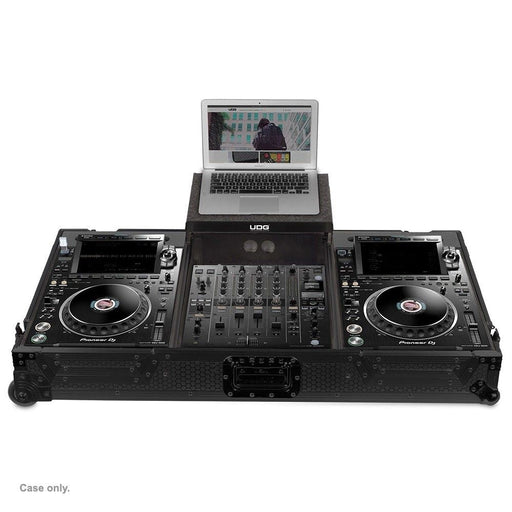 UDG Ultimate Flight Case for Pioneer CDJ - 3000 & 900NXS2 w/ Laptop Shelf & Wheels (Blk) (63/F - U91074BL) - Gsus4