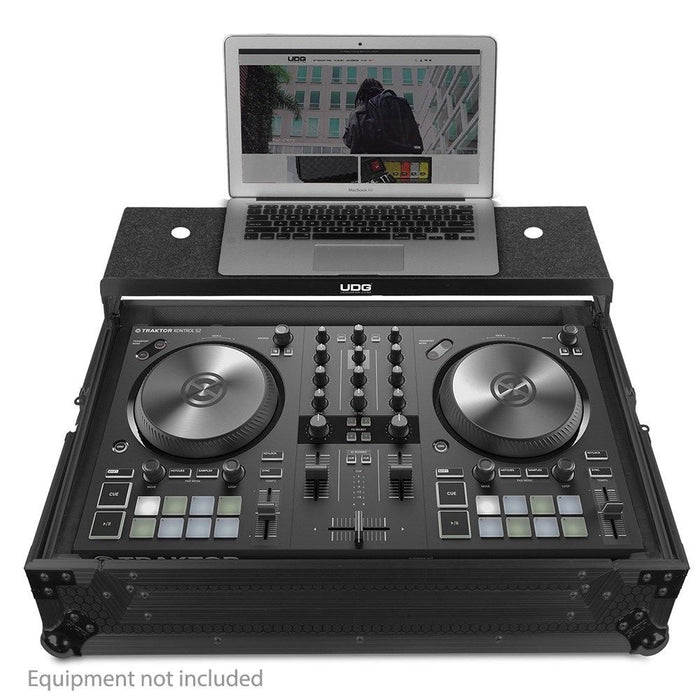 UDG Ultimate Flight Case NI Traktor Kontrol S2 MK3 w/ Laptop Shelf (Black) (63/F - U91062BL) - Gsus4
