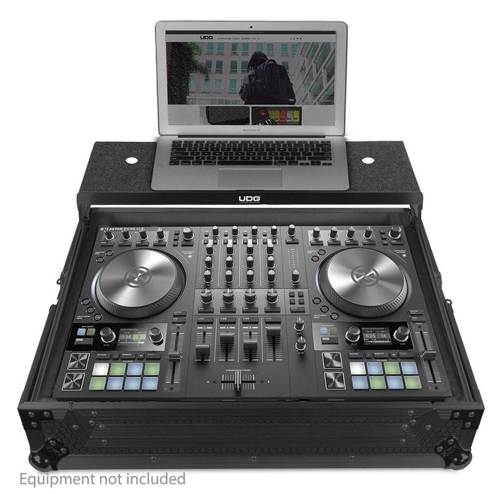 UDG Ultimate Flight Case NI Traktor Kontrol S4 MK3 w/ Laptop Shelf (Black) (63/F - U91064BL) - Gsus4