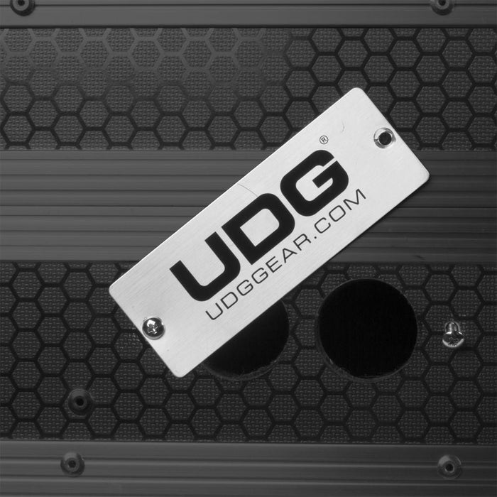 UDG Ultimate Flight Case Pioneer DDJ - FLX10 w/ Laptop Shelf & Wheels (Black) (63/F - U91088BL) - Gsus4